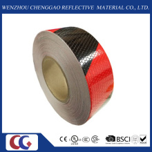 2"in. X 150′ft Honeycomb Black/Red Double Colors Reflective Tape (C3500-S)